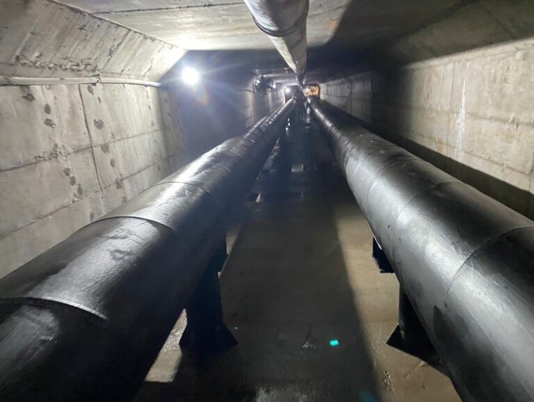 Revitalização e impermeabilização de tubulação e galeria de Barragem de captação